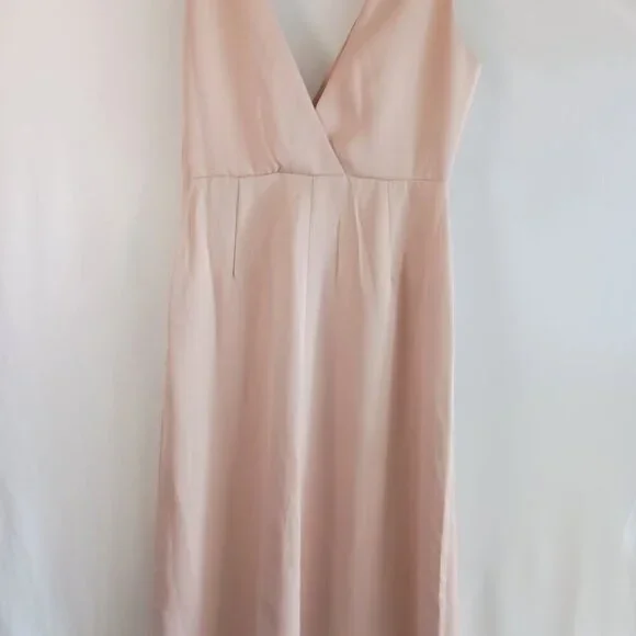 BHLDN Anthropologie Pale Pink Gown Prom Formal Wedding Size 8 - Picture 7 of 16